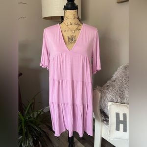 Cute lavender tiered dress! NWOT!